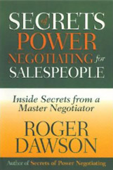 Secrets of Power Negotiating for Sales People